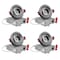 Nuwatt 3 Inch Nickel LED Gimbal Recessed Downlight 2700K-5000K Selectable Canless Light, Dimmable, PK4 NW-GMB-3-5CT-N-R-4P - alternate 1